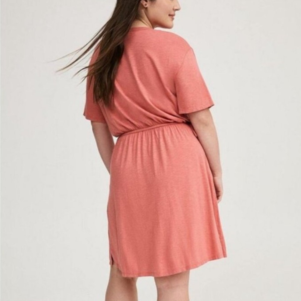 Torrid “Skater” Coral Dress - Picture 3 of 8